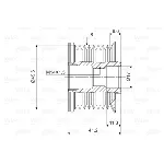 Jednosmerna spojnica alternatora VALEO VAL588101 IC-D1E961