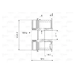 Jednosmerna spojnica alternatora VALEO VAL588106 IC-D1E966