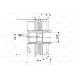 Jednosmerna spojnica alternatora VALEO VAL588115 IC-D7B7A2