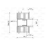 Jednosmerna spojnica alternatora VALEO VAL588133 IC-DE3BCD