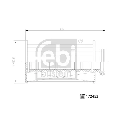 Karbamid filter FEBI FE172452 IC-G0QI1J