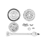 Komplet dodatne opreme, spojnica OE SKODA 6V0 198 406 IC-E3CD4A