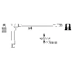 Komplet kablova za paljenje BOSCH 0 986 356 307 IC-A70469 Komplet kablova za paljenje BOSCH 0 986 356 307 IC-A70469