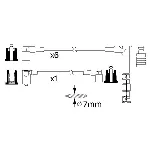 Komplet kablova za paljenje BOSCH 0 986 356 314 IC-9E518D Komplet kablova za paljenje BOSCH 0 986 356 314 IC-9E518D