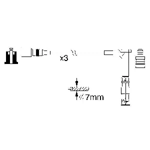 Komplet kablova za paljenje BOSCH 0 986 356 316 IC-A7046B Komplet kablova za paljenje BOSCH 0 986 356 316 IC-A7046B