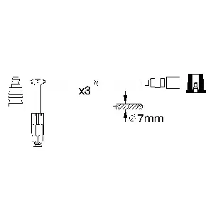 Komplet kablova za paljenje BOSCH 0 986 356 329 IC-A70474 Komplet kablova za paljenje BOSCH 0 986 356 329 IC-A70474