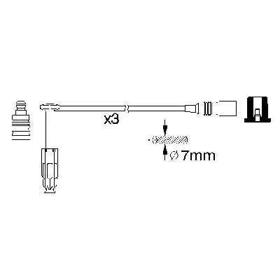 Komplet kablova za paljenje BOSCH 0 986 356 329 IC-A70474