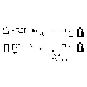 Komplet kablova za paljenje BOSCH 0 986 356 330 IC-A70475 Komplet kablova za paljenje BOSCH 0 986 356 330 IC-A70475