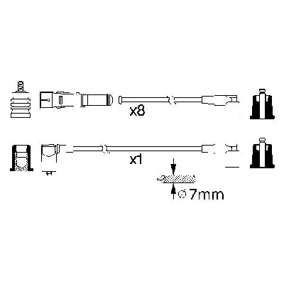 Komplet kablova za paljenje BOSCH 0 986 356 330 IC-A70475