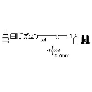 Komplet kablova za paljenje BOSCH 0 986 356 331 IC-A62571 Komplet kablova za paljenje BOSCH 0 986 356 331 IC-A62571
