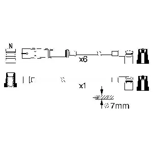 Komplet kablova za paljenje BOSCH 0 986 356 336 IC-9E5192 Komplet kablova za paljenje BOSCH 0 986 356 336 IC-9E5192