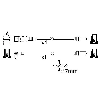 Komplet kablova za paljenje BOSCH 0 986 356 339 IC-9E517E