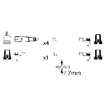 Komplet kablova za paljenje BOSCH 0 986 356 343 IC-9D2396 Komplet kablova za paljenje BOSCH 0 986 356 343 IC-9D2396