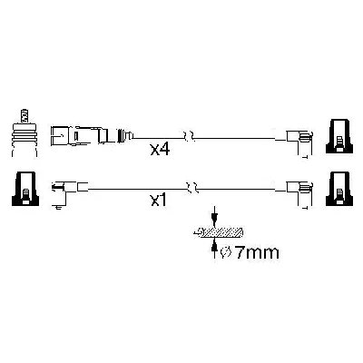 Komplet kablova za paljenje BOSCH 0 986 356 343 IC-9D2396