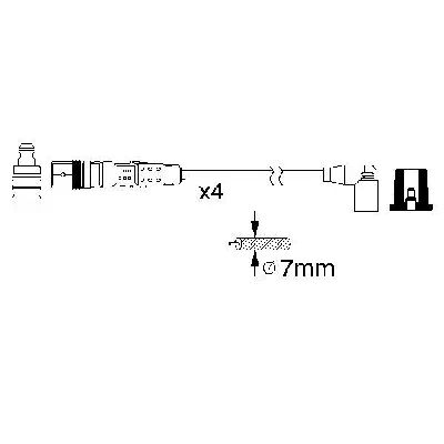 Komplet kablova za paljenje BOSCH 0 986 356 346 IC-A62573