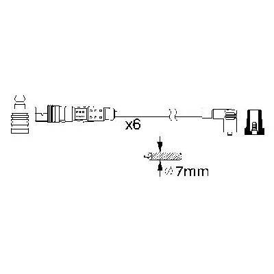 Komplet kablova za paljenje BOSCH 0 986 356 347 IC-A62574