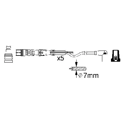 Komplet kablova za paljenje BOSCH 0 986 356 349 IC-A62576
