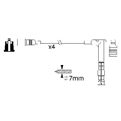 Komplet kablova za paljenje BOSCH 0 986 356 351 IC-A7047A