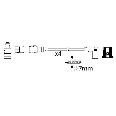 Komplet kablova za paljenje BOSCH 0 986 356 359 IC-A058B3