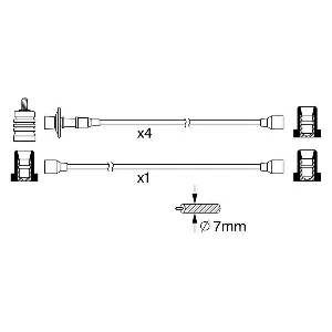 Komplet kablova za paljenje BOSCH 0 986 356 370 IC-CFEDEE Komplet kablova za paljenje BOSCH 0 986 356 370 IC-CFEDEE