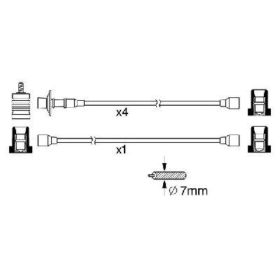 Komplet kablova za paljenje BOSCH 0 986 356 370 IC-CFEDEE
