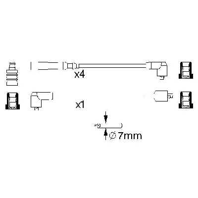 Komplet kablova za paljenje BOSCH 0 986 356 702 IC-588217