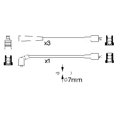 Komplet kablova za paljenje BOSCH 0 986 356 710 IC-502699