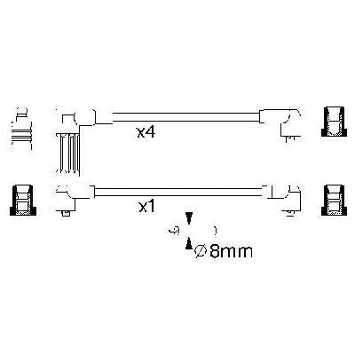 Komplet kablova za paljenje BOSCH 0 986 356 718 IC-502704