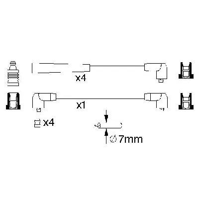 Komplet kablova za paljenje BOSCH 0 986 356 719 IC-502705