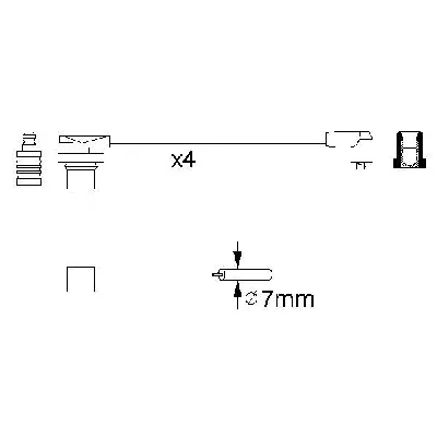 Komplet kablova za paljenje BOSCH 0 986 356 721 IC-502707