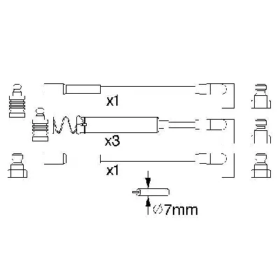 Komplet kablova za paljenje BOSCH 0 986 356 723 IC-502709