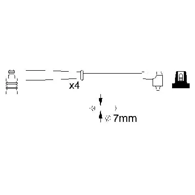 Komplet kablova za paljenje BOSCH 0 986 356 727 IC-502713