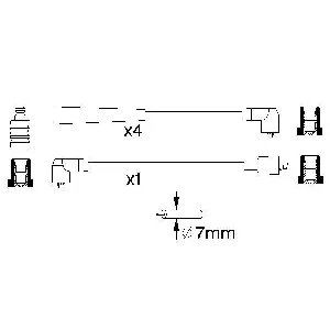 Komplet kablova za paljenje BOSCH 0 986 356 734 IC-502719 Komplet kablova za paljenje BOSCH 0 986 356 734 IC-502719