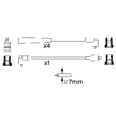 Komplet kablova za paljenje BOSCH 0 986 356 734 IC-502719