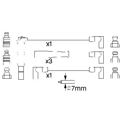 Komplet kablova za paljenje BOSCH 0 986 356 740 IC-502725