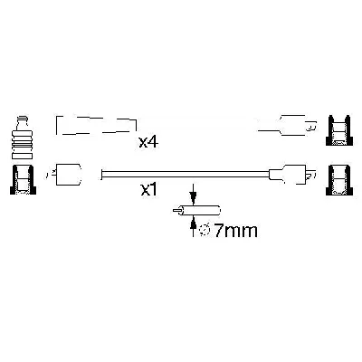 Komplet kablova za paljenje BOSCH 0 986 356 741 IC-502726