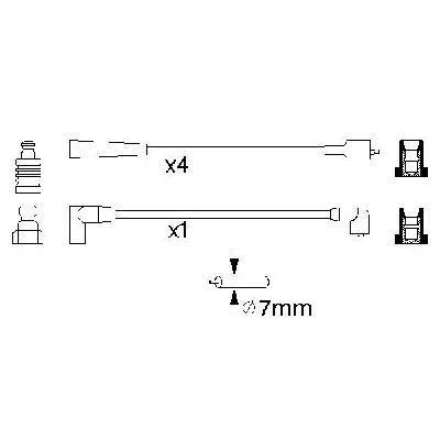 Komplet kablova za paljenje BOSCH 0 986 356 798 IC-502760