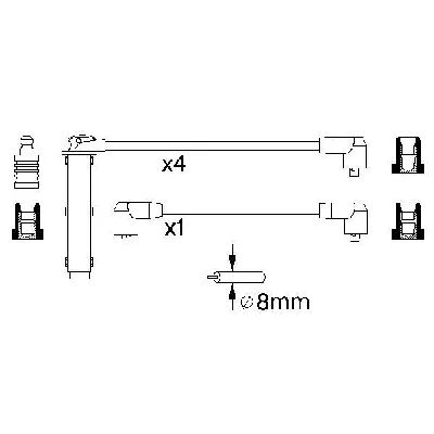 Komplet kablova za paljenje BOSCH 0 986 356 802 IC-478571