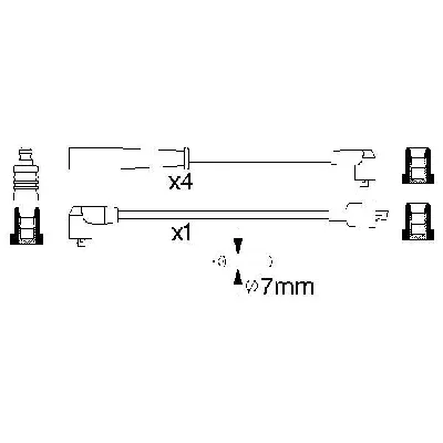 Komplet kablova za paljenje BOSCH 0 986 356 807 IC-502768