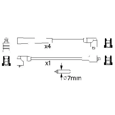 Komplet kablova za paljenje BOSCH 0 986 356 812 IC-502773