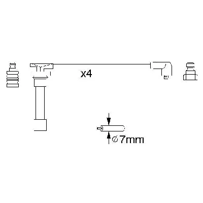 Komplet kablova za paljenje BOSCH 0 986 356 821 IC-502782