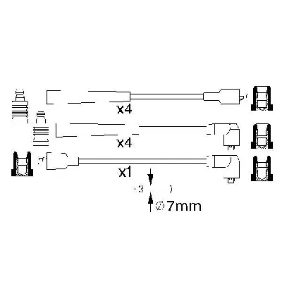 Komplet kablova za paljenje BOSCH 0 986 356 831 IC-502792