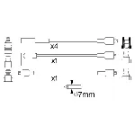 Komplet kablova za paljenje BOSCH 0 986 356 834 IC-9E517D Komplet kablova za paljenje BOSCH 0 986 356 834 IC-9E517D