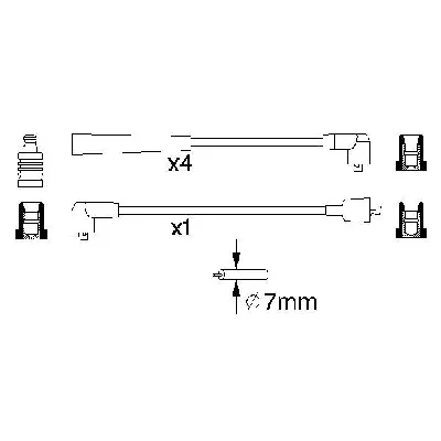 Komplet kablova za paljenje BOSCH 0 986 356 841 IC-502800