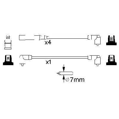 Komplet kablova za paljenje BOSCH 0 986 356 847 IC-502806