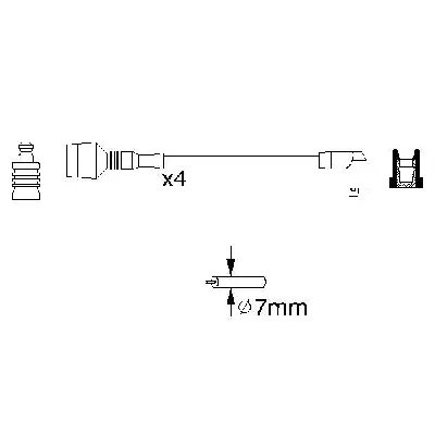 Komplet kablova za paljenje BOSCH 0 986 356 856 IC-502815