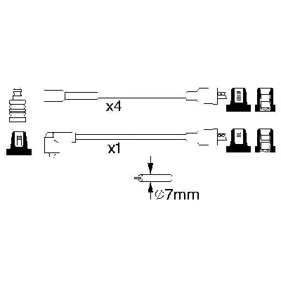 Komplet kablova za paljenje BOSCH 0 986 356 864 IC-502823