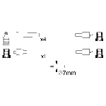 Komplet kablova za paljenje BOSCH 0 986 356 880 IC-502837