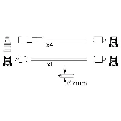 Komplet kablova za paljenje BOSCH 0 986 356 880 IC-502837