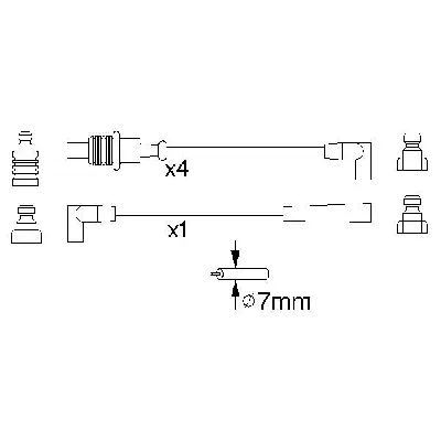 Komplet kablova za paljenje BOSCH 0 986 356 883 IC-502840